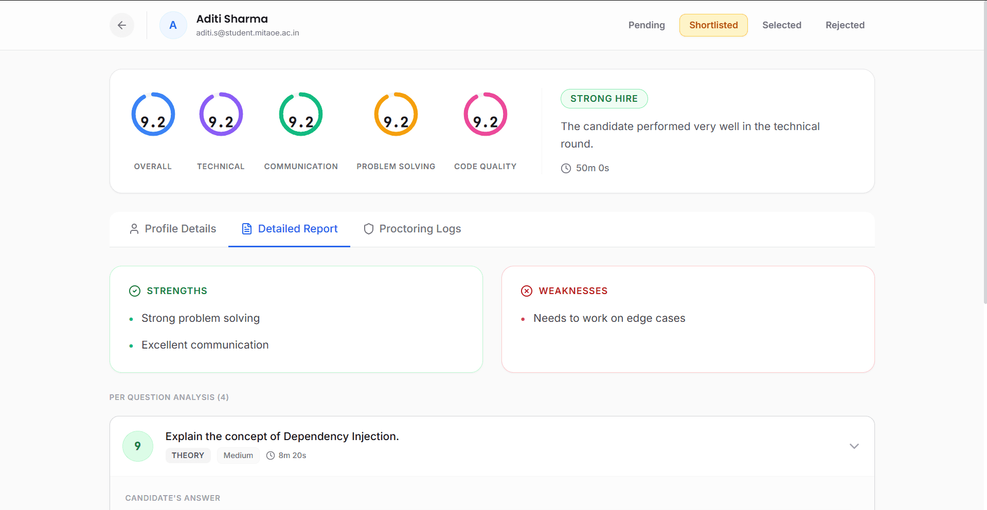 Organization Reporting