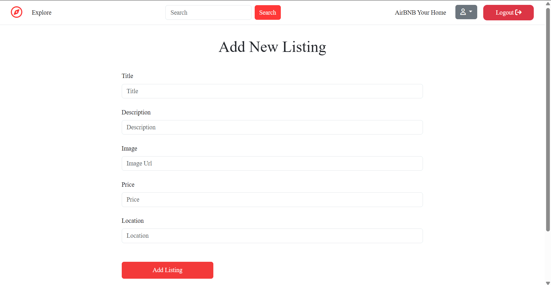 Add New Listing